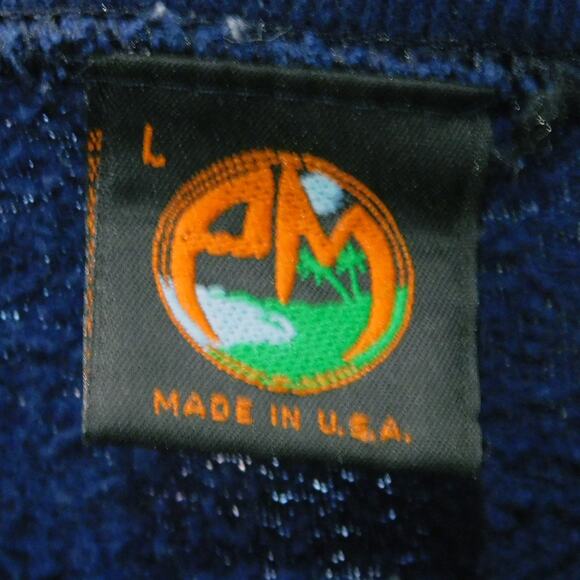 Vintage 90s Notre Dame Fighting Irish Sweatshirt Large Floral Paisley Embroidery - Picture 2 of 4